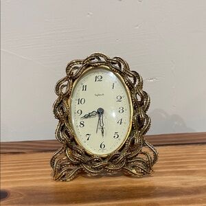 Stylebuilt Wind-up Alarm Clock Ornate Metal Case Vintage Rare Made In Germany